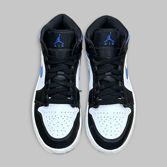 Air Jordan 1 Mid Black Royal Blue White Men’s Shoes Size 9.5 main image 4